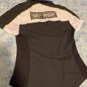 Harley Davidson zip up shirt! XS